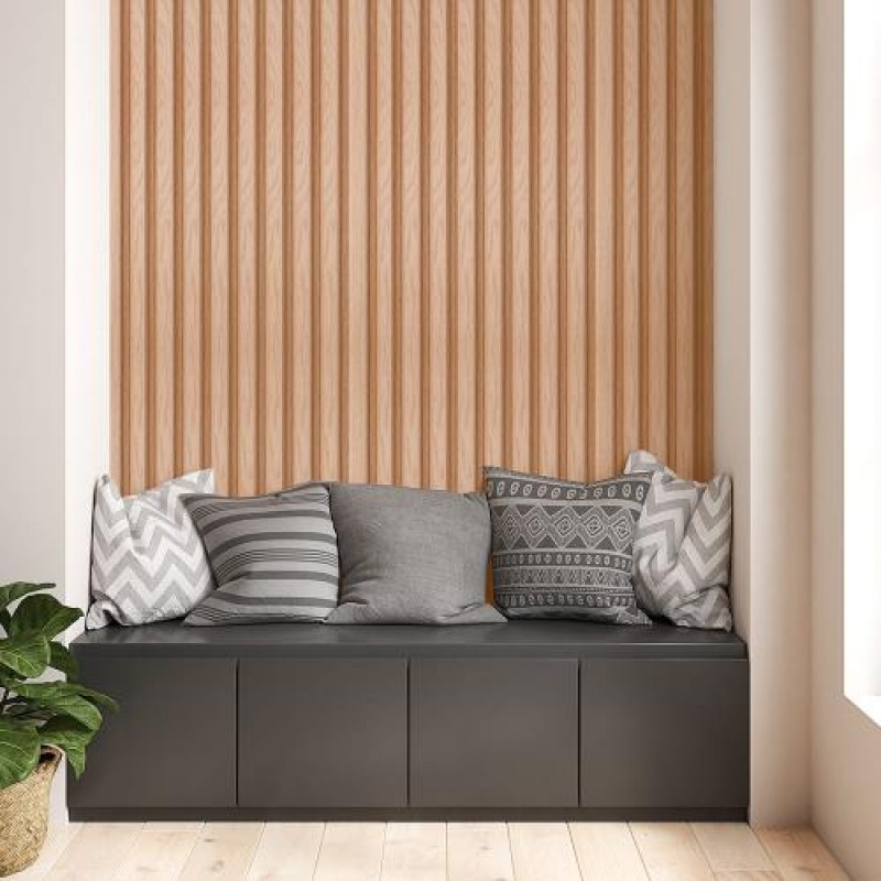 Декоративна стінова рейка Sticker Wall PS 2900x120x20 мм Коричневий (SW-00002145)