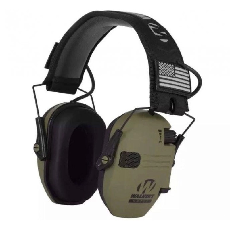 Тактичні навушники на шолом Walkers Razor та кріплення OPS Core Чебурашки Оливковий (2046556163)