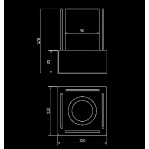 Біокамін BiokominkiGMT SMART 130х170х130 BLACK Біокамін BiokominkiGMT SMART 130х170х130 BLACK