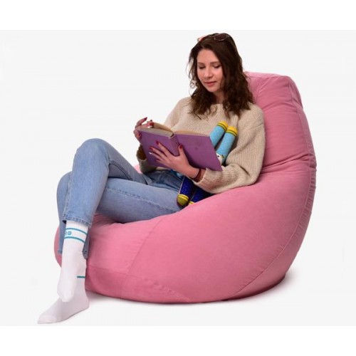 Крісло Мішок Груша Велюр 120х85 Студія Комфорту Розмір Стандарт рожевий Крісло Мішок Груша Велюр 120х85 Студія Комфорту Розмір Стандарт рожевий