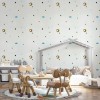 Панель стінова 3D 700*700*4mm зірки та місяць білому тлі (D) Sticker Wall SW-00001970