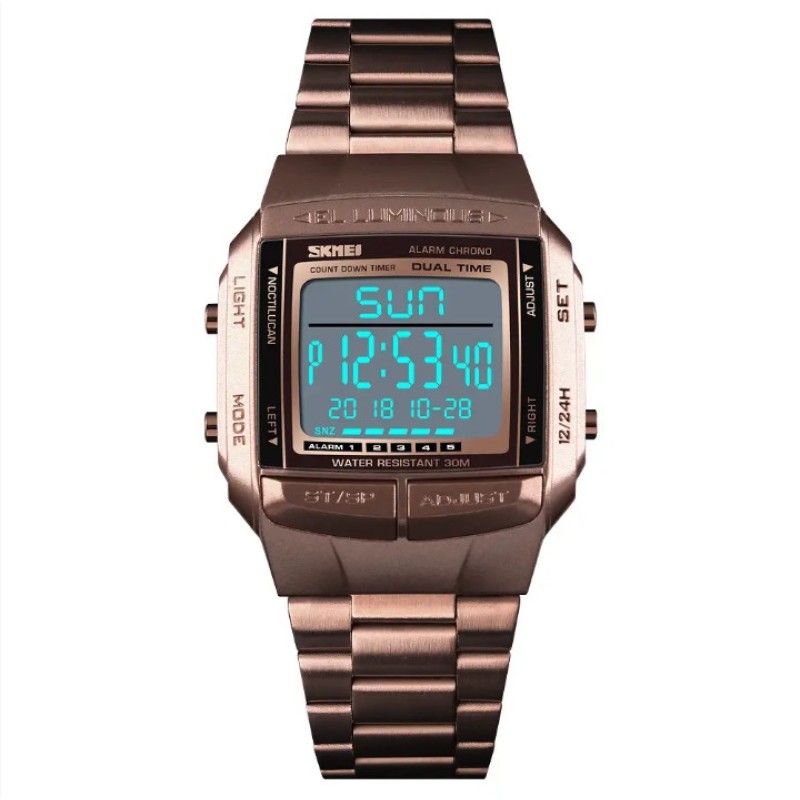 Спортивний годинник Skmei Illuminator Темна кава
