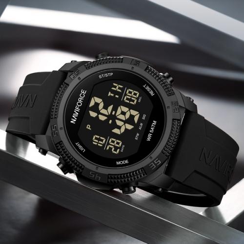 Наручний годинник чоловічий NaviForce Europe Black Чорний (3153) Наручний годинник чоловічий NaviForce Europe Black Чорний (3153)