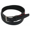 Шкіряний ремінь Skipper 110-130 x 3.5 см Чорний (1029-35)