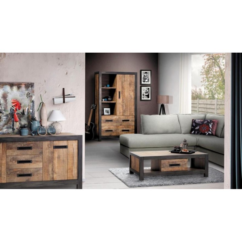 Шафа для зберігання в стилі Loft NS-2255 1830x1100x480 мм Черный