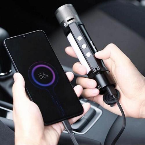Акумуляторний світлодіодний ліхтар 1000 люмен Xiaomi Nextool NE20030 6 в 1 Type-C чорний Акумуляторний світлодіодний ліхтар 1000 люмен Xiaomi Nextool NE20030 6 в 1 Type-C чорний