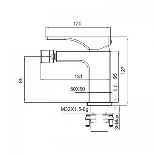 Змішувач для біде Koer KB-20010-01 (Колір хром) (KR3480) в інтернет супермаркеті PbayMarket!