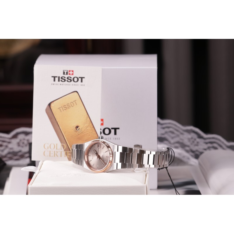 Годинник Tissot PRX 35mm Powermatic 80 Steel & 18k Gold Bezel T931.207.41.336.00
