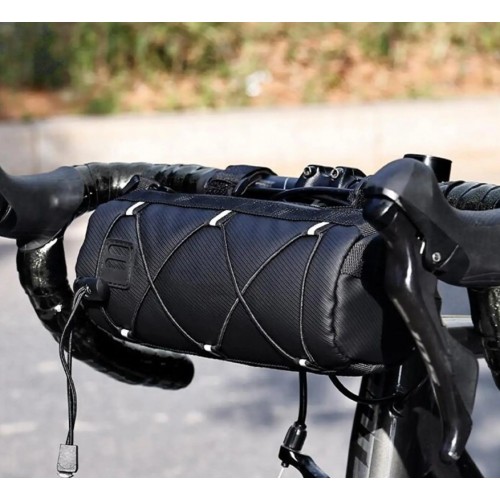 Сумка велосипедна на кермо No Brand bike Frame Bag №2 Чорний Сумка велосипедна на кермо No Brand bike Frame Bag №2 Чорний