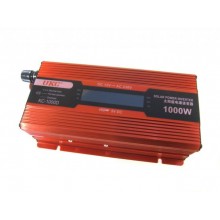 Інвертор перетворювач авто UKC з LCD дисплеєм 12V-220V 1000W