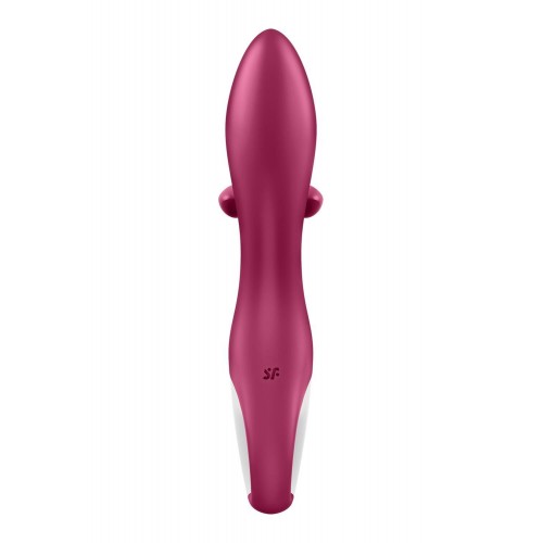 Вібратор-кролик із потрійним відростком Satisfyer Embrace me Berry, 2 мотори, діаметр 3,6 см в інтернет супермаркеті PbayMarket!