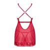 Прозора сорочка бебі-дол Obsessive Lacelove babydoll & thong M/L Red, мереживо, стрінги в інтернет супермаркеті PbayMarket!