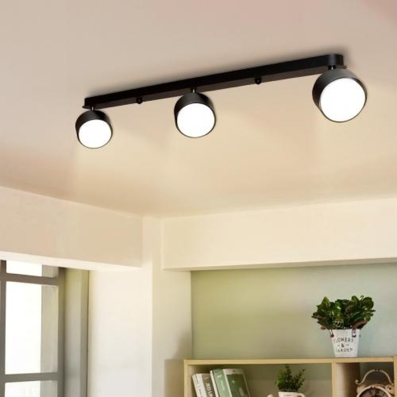 Світильник стельовий MSK Electric Copter спот з трьома поворотними плафонами GX53 NL 80405-3 BK Чорний (619512)