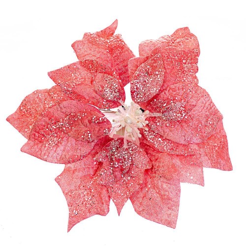 Декоративна квітка Elisey сніжна 20 см Червоний (6008-011) в інтернет супермаркеті PbayMarket!