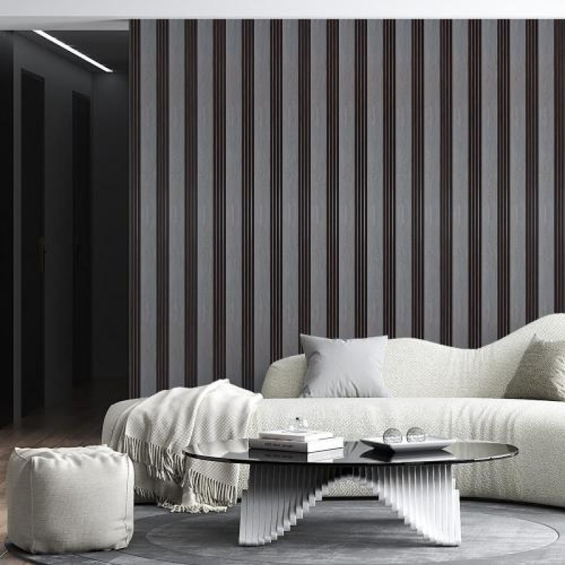 Декоративна стінова рейка Sticker Wall PS 2900x160x11 мм Чорно-сірий (SW-00002149)