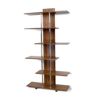 Полка напольна Тиса Мебель М-4 Горіх лісовий 191x27x100 см Полка напольна Тиса Мебель М-4 Горіх лісовий 191x27x100 см