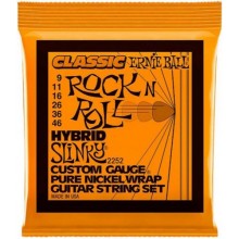 Струни для електрогітари Ernie Ball 2252 Classic Pure Nickel Hybrid Slinky 9/46