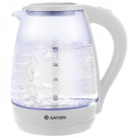 Чайник електричний скляний 1.8 л Satori SGK-4105-WT White Чайник електричний скляний 1.8 л Satori SGK-4105-WT White