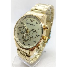 Наручний годинник чоловічий No Brand Emporio Armani Золотистий (IBW680Y)