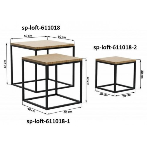 Кавовий журнальний столик у стилі LOFT (NS-613) в інтернет супермаркеті PbayMarket!