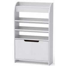 Тумба для взуття з відкритими полицями Компанит ТО 14 70х25х114,2 см Альба білий