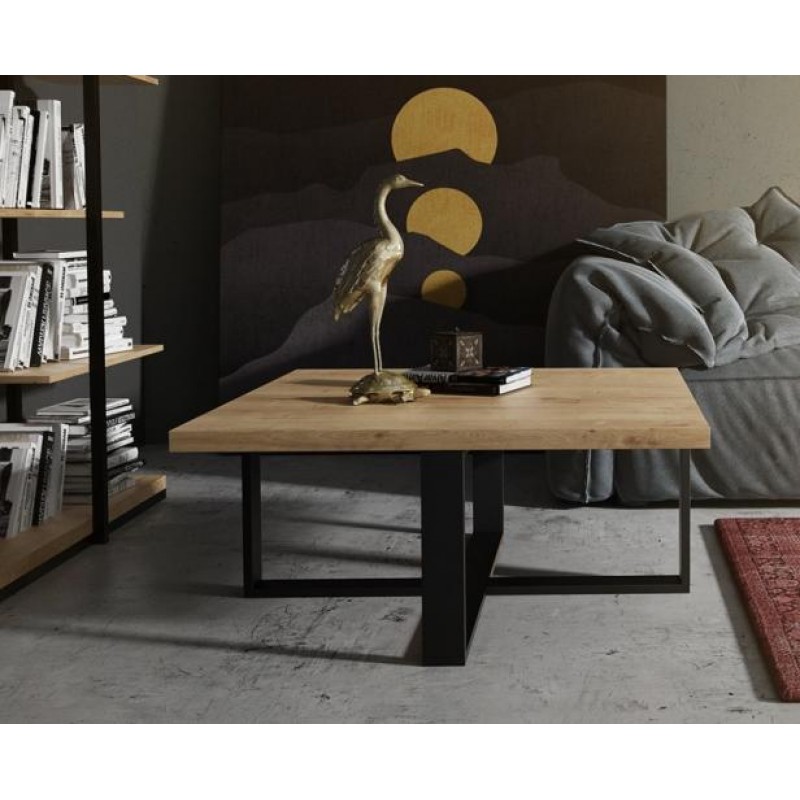 Кавовий журнальний столик у стилі Loft NS-609 530x900x900 мм Белый