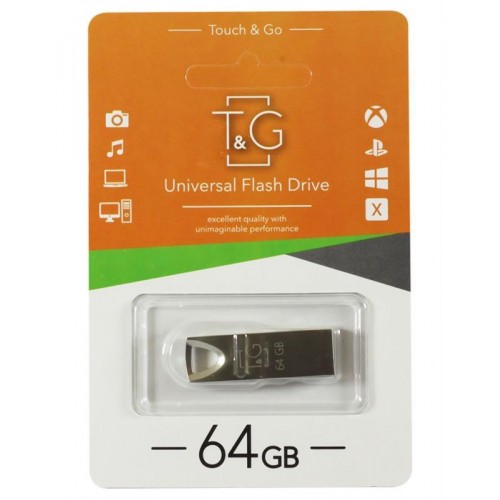 Флеш-накопичувач USB 64GB T&G 117 Metal Series Silver (TG117SL-64G) в інтернет супермаркеті PbayMarket!