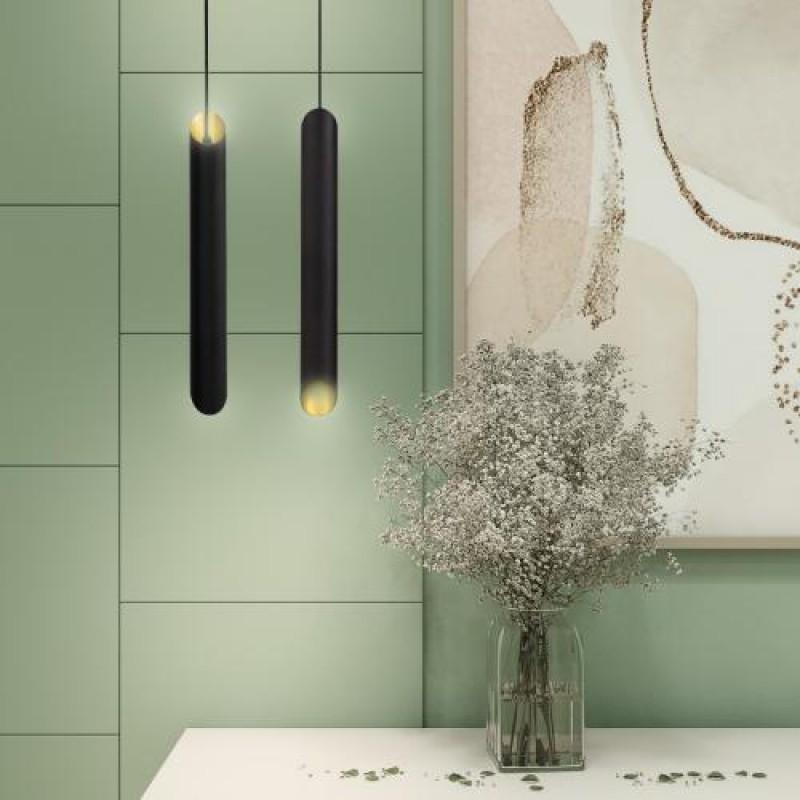 Світильник підвісний MSK Electric Slice NL 4022 BK+GD