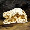 Статуетка Нецке Тигр Netsuke Гіпс 7,6x4.3x3.8 см Бежевий (00749) в інтернет супермаркеті PbayMarket!