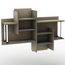 Полиця навісна Тиса Мебель ПУ-17 Бук 810x240x1150 мм