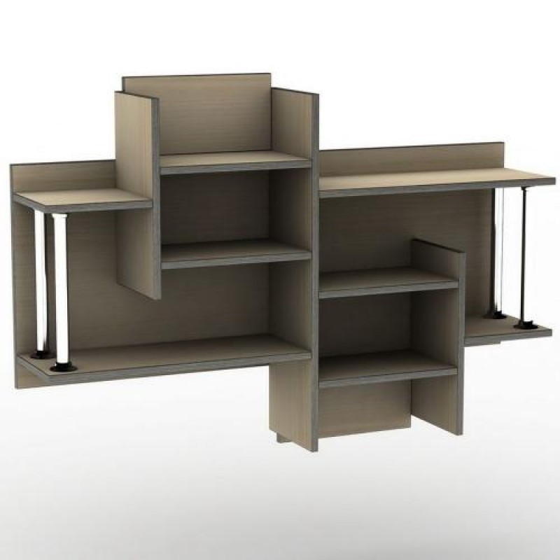 Полиця навісна Тиса Мебель ПУ-17 Бук 810x240x1150 мм