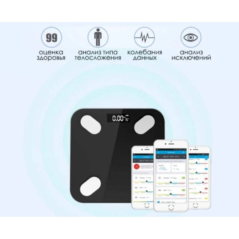 Ваги скляні Opera OS2017B-A Bluetooth Чорний