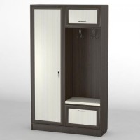 Передпокій Тиса Мебель-20 Венге Молочний 204.5x35x120 см Передпокій Тиса Мебель-20 Венге Молочний 204.5x35x120 см