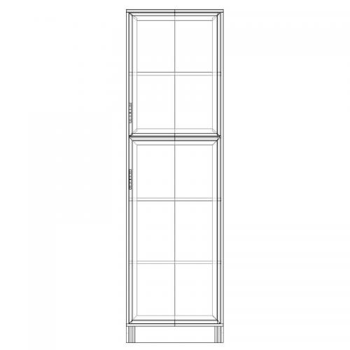 Шафа-Пенал Тиса Мебель ШС-606 Дуб сонома 205x35x60 см Шафа-Пенал Тиса Мебель ШС-606 Дуб сонома 205x35x60 см