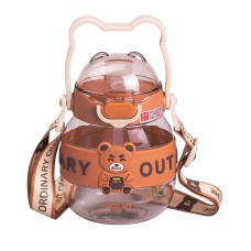 Дитяча пляшка для води з ручкою YIWU 580 мл Коричневий (HP-14-37BR)