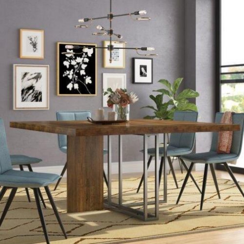 Обідній стіл у стилі Loft NS-1219 780x1500x1500 мм Черный