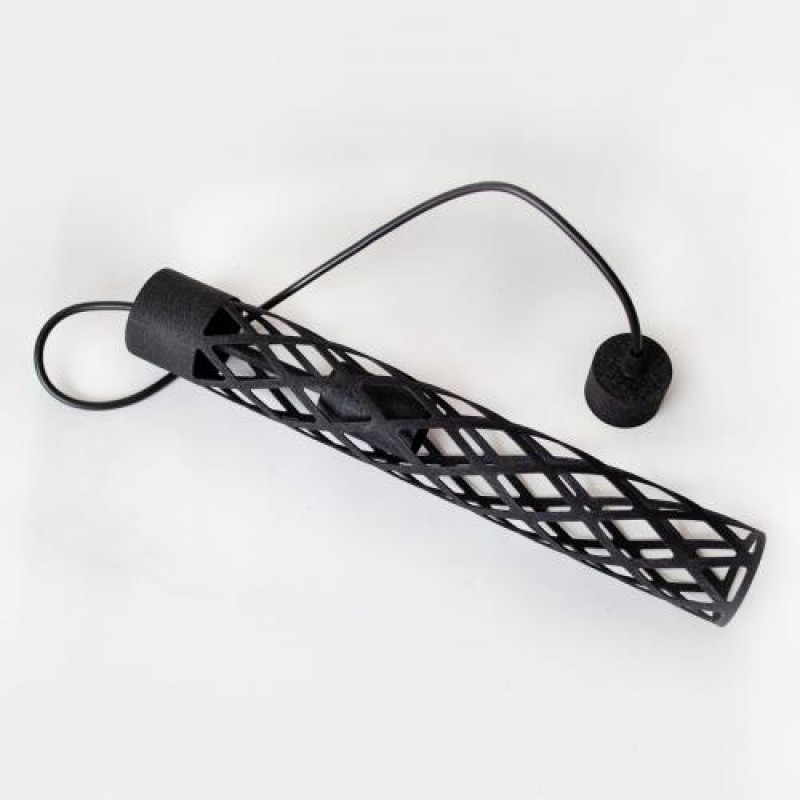 Світильник підвісний MSK Electric Flow у стилі лофт під лампу Е27 чорний муар MR 6041 BK