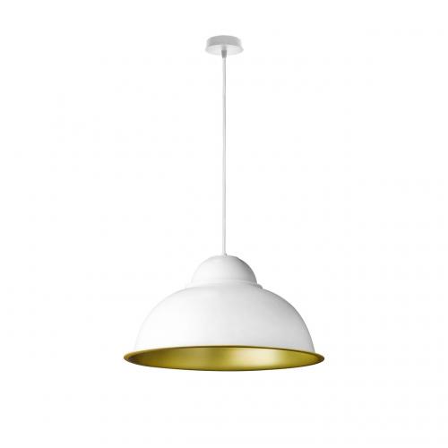 Світильник підвісний у стилі лофт MSK Electric Dome СП 3614 WH+GD Світильник підвісний у стилі лофт MSK Electric Dome СП 3614 WH+GD