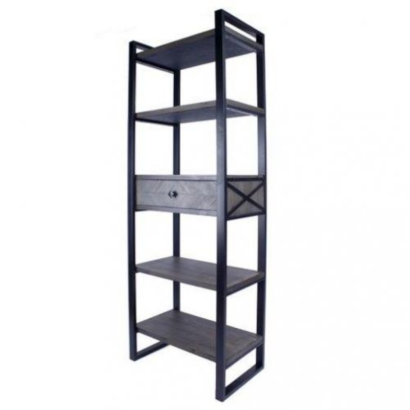 Стелаж для зберігання в стилі Loft NS-1895 1530x800x350 мм Черный