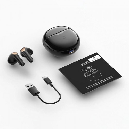 Бездротові Bluetooth навушники SoundPEATS Air4 Lite з підтримкою кодеку LDAC Чорний