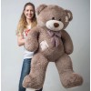 Плюшевий ведмедик Mister Medved з латками Маркус 150 см Капучіно (057)