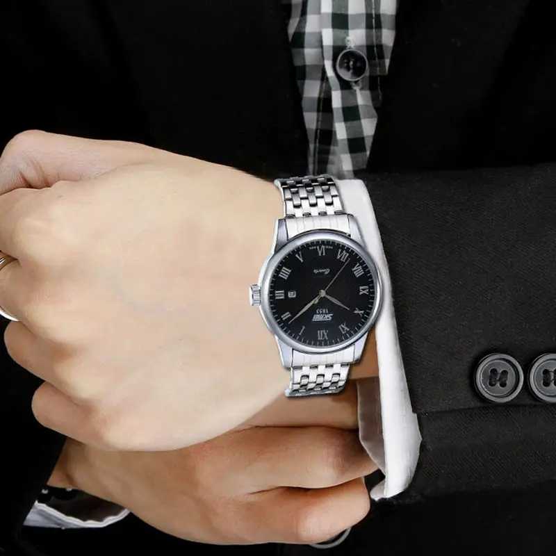 Годинник наручний чоловічий Skmei 9058 Сріблястий