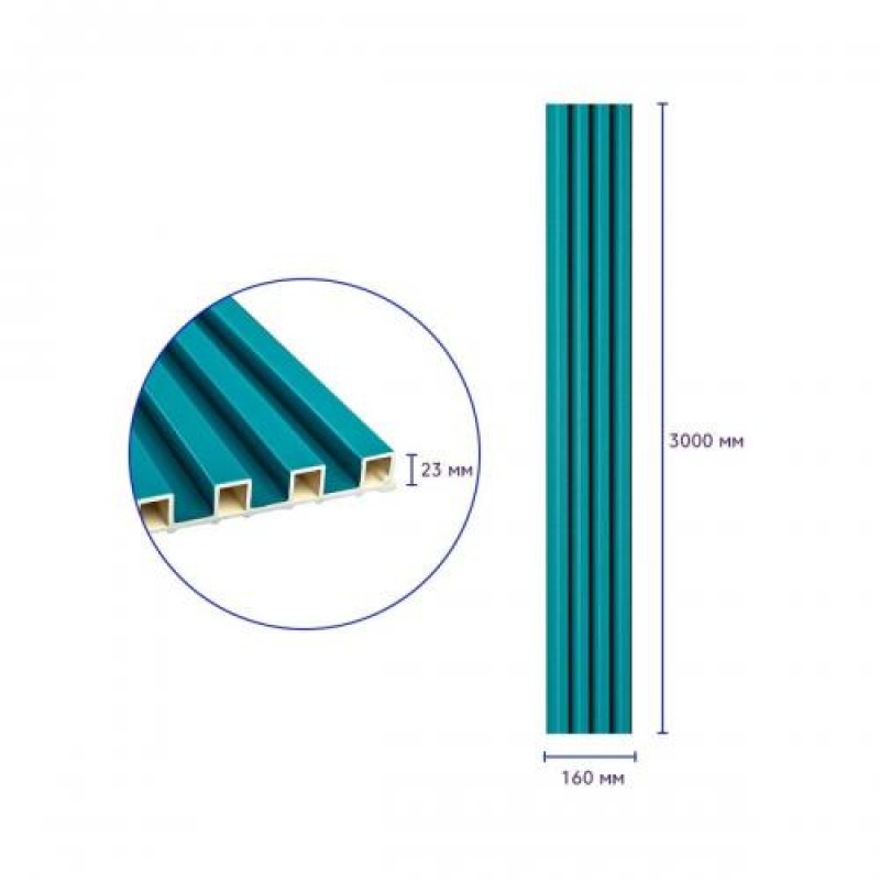 Декоративна стінова рейка 3000*160*23мм (D) SW-00001863 Sticker Wall