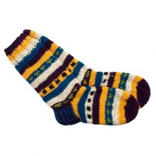 Шкарпетки теплі Тапа Kathmandu вовна яка M Різнокольорові візерунки (27263)