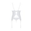 Корсет із пажами, трусики з ажурним декором та відкритим кроком Ursula Corset white S/M — Passion в інтернет супермаркеті PbayMarket!