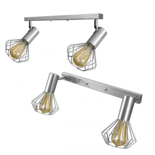 Світильник лофт MSK Electric Diadem настінно-стельовий NL 22151-2 CR хром Світильник лофт MSK Electric Diadem настінно-стельовий NL 22151-2 CR хром