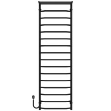 Рушникосушарка електрична Трапеція з полицею П16 500х1700 Deffi Чорний EF16 (C.TP.170.50.16.E.B.L.5)