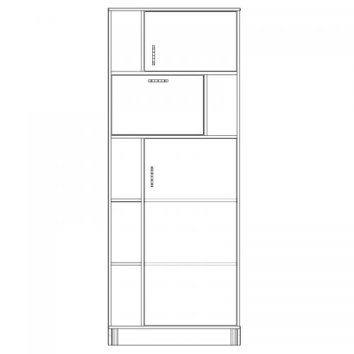 Шафа-Пенал Тиса Мебель ШС-808 Дуб сонома 205x35x80 см Шафа-Пенал Тиса Мебель ШС-808 Дуб сонома 205x35x80 см