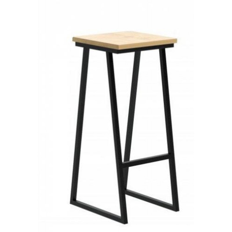 Барний стілець у стилі Loft NS-170 800x300x300 мм Черный