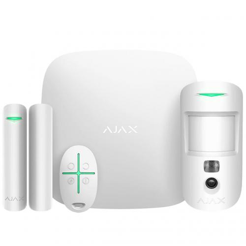 Комплект охоронної сигналізації Ajax StarterKit Cam Plus White